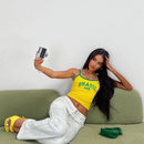 Y2k roupas femininas colheita colete topos harajuku sem mangas carta impressão grunge goth nova menina espartilho camiseta coreano estética sexy