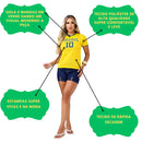 Camisa Do Brasil Feminina Amarela Copa Do Mundo 2026